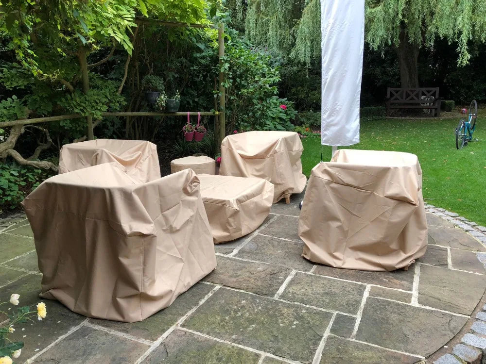 Custom Made Patio Furniture Covers,MOQ 1 Pc Logo Print Available,Durable Quality Material,All Weather Proof Outdoor Use