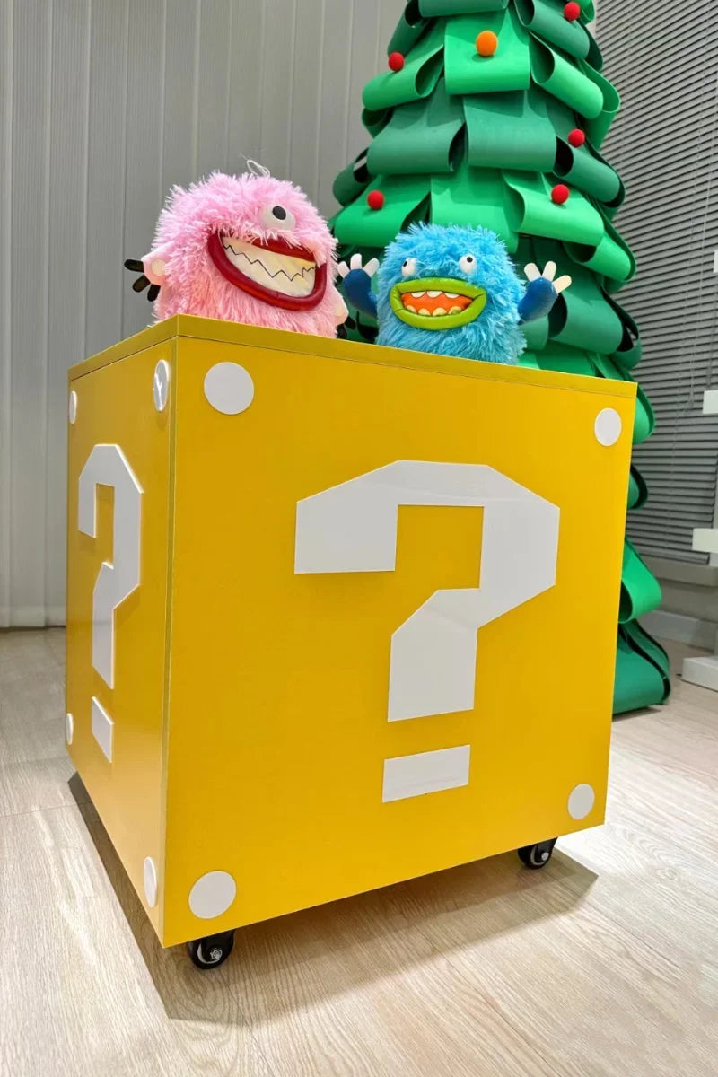 Creative Question Mark Storage Box Coffee Table Small Table Children's Toys Snack Storage Box Storage Rack Bedside Table