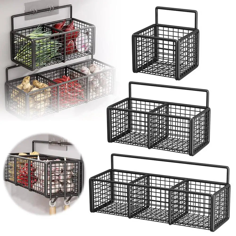 Kitchen Shelf Metal Storage Rack Wall-Mounted Multi-functional Bath Shampoo Organizer Home Goods Storage Shelves Organization