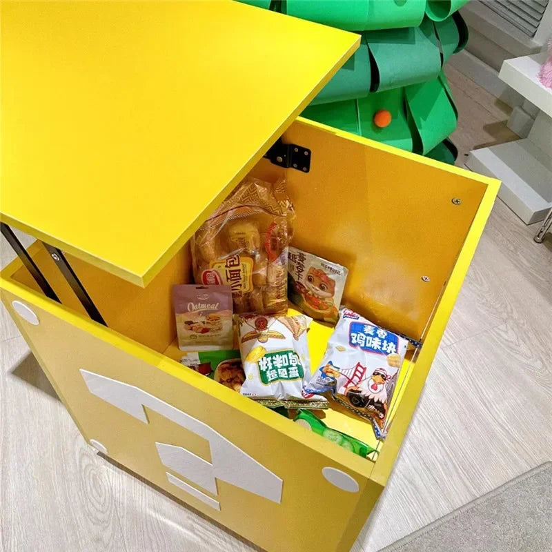 Creative Question Mark Storage Box Coffee Table Small Table Children's Toys Snack Storage Box Storage Rack Bedside Table