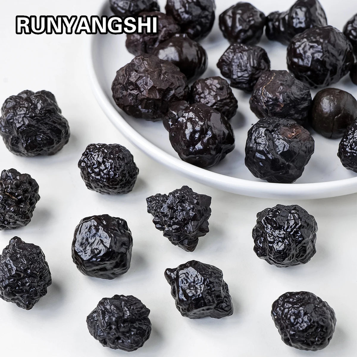 50g/bag Natural Crystal Rough Black Diamond Crystal Prophecy Rock Ore Specimens Seer Stones Home Goods