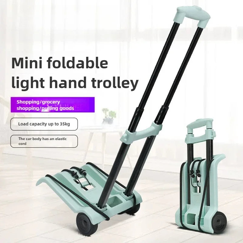 Exquisite Household small cart folding pull goods handling trailer shopping cart luggage trolley
