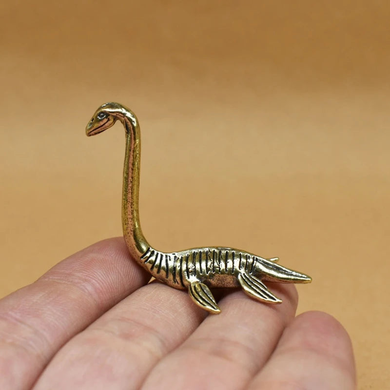 copper brass Creative Loch Ness Monster Metal Craftsman Decorative Ornaments Desktop Decoration Home Goods Miniature Models Gift