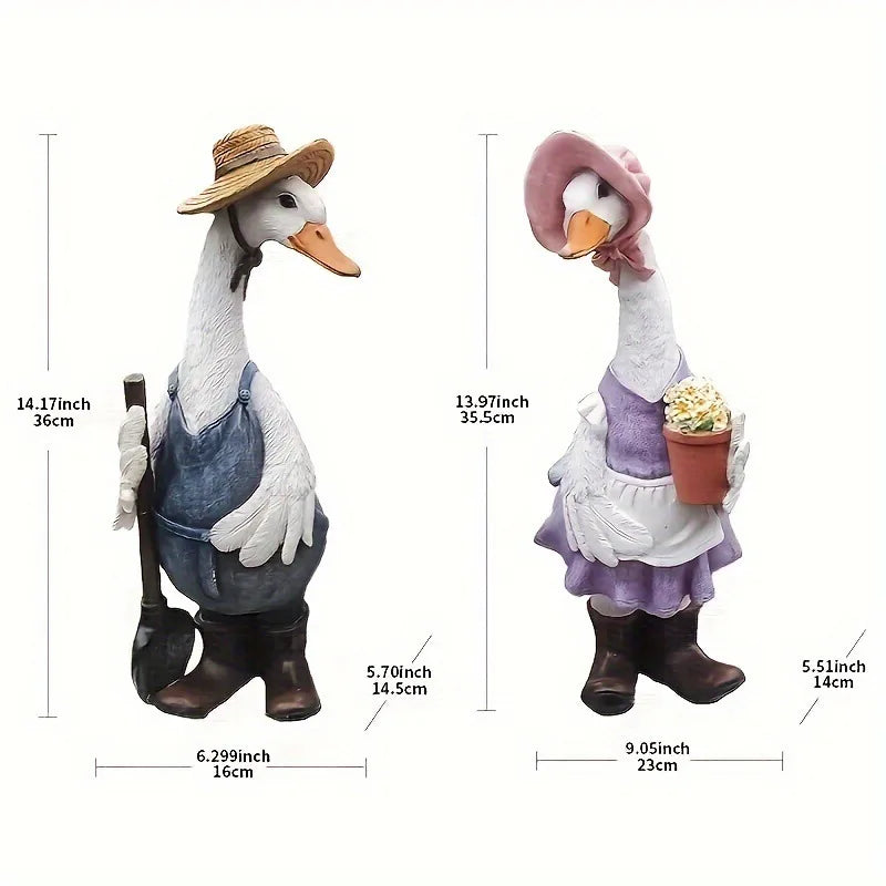 Home Accessories Garden Garden Decoration Ornament Creative Gifts Home Goods Animal Duck Resin Crafts Home Decorations
