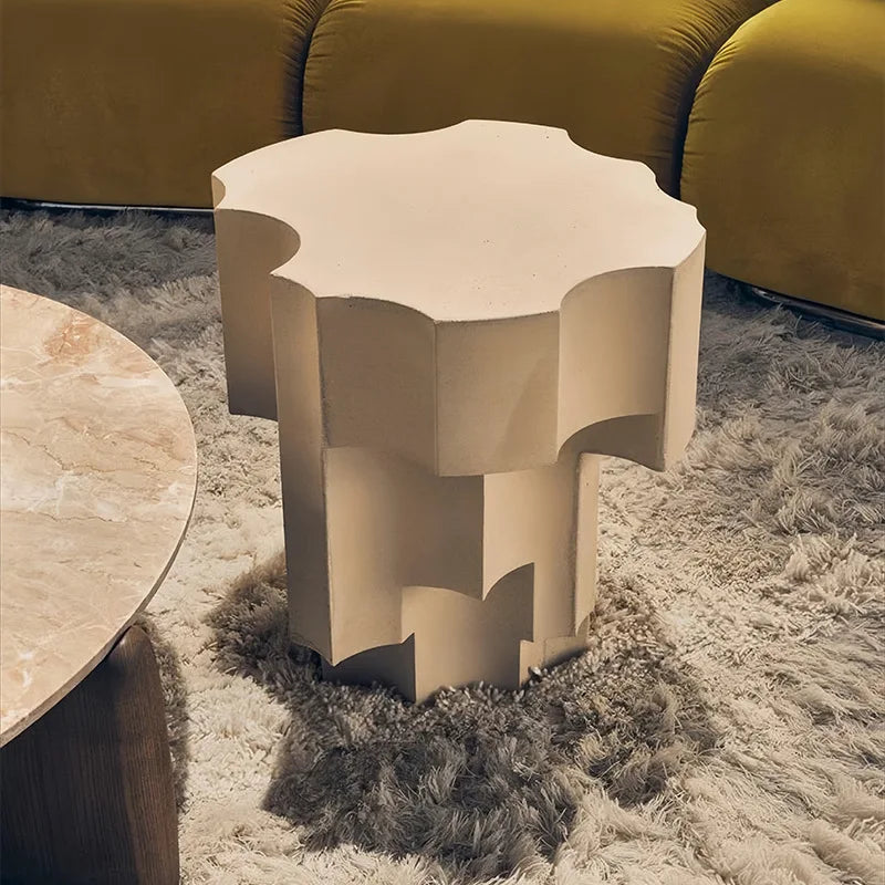 Designer creative fiberglass edge sofa living room corner art outdoor special-shaped model room irregular