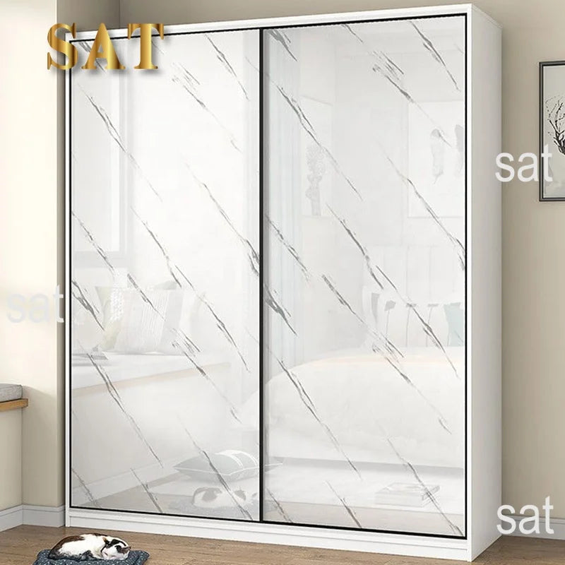 Modern Cheap Closet Clothes MDF Small Size Corner Simple Design Bedroom Furniture Wardrobes with Large Storage