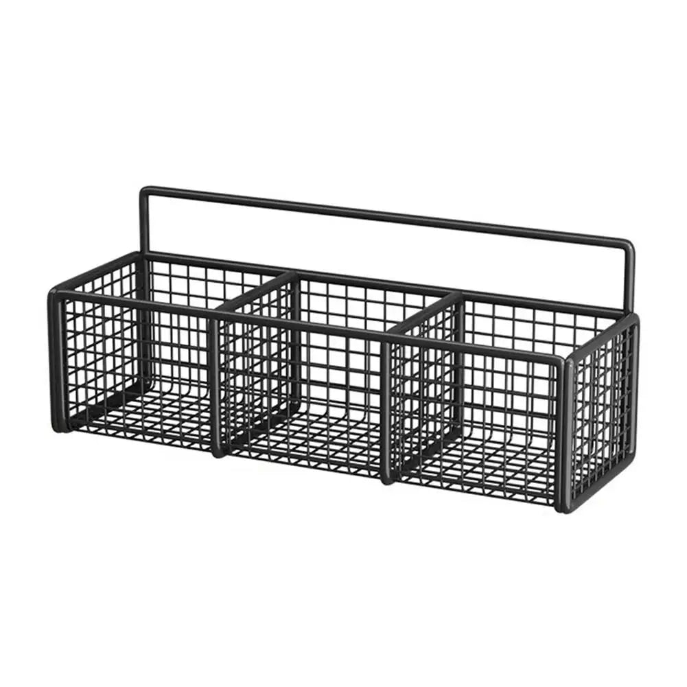 Kitchen Shelf Metal Storage Rack Wall-Mounted Multi-functional Bath Shampoo Organizer Home Goods Storage Shelves Organization