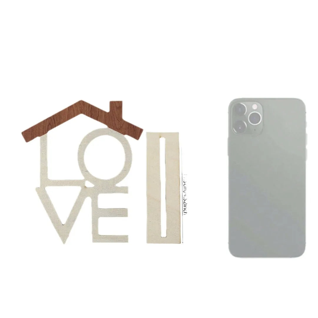 “HOME”Wooden Ornaments Wooden Crafts Desktop Counter Decorations Home Decor“LOVE” Accessories