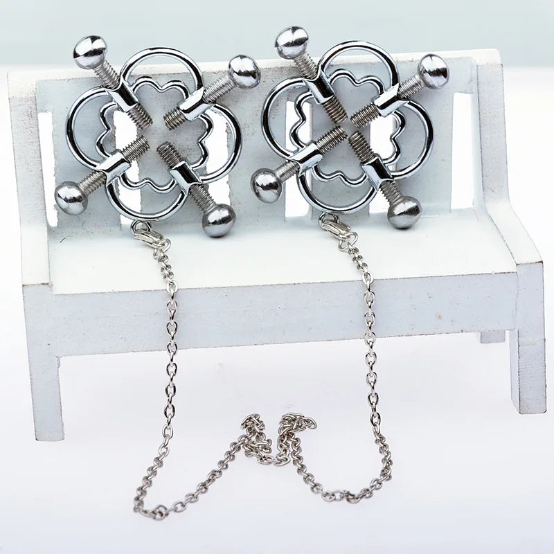 Stainless Steel Metal Clip Five Pointed Star Bell Clip Home Tool Men/women Clip Tool DIY Manual Home Goods