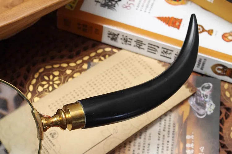 Household Goods, Retro Brass Horn Magnifying Glass, Sample Room, Soft Decoration, Props and Ornaments