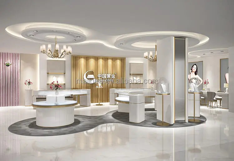 custom.Exquisite Jewelry Store Design Jewelry Shop Furniture Accessories Display Cabinets bar Counter Sale