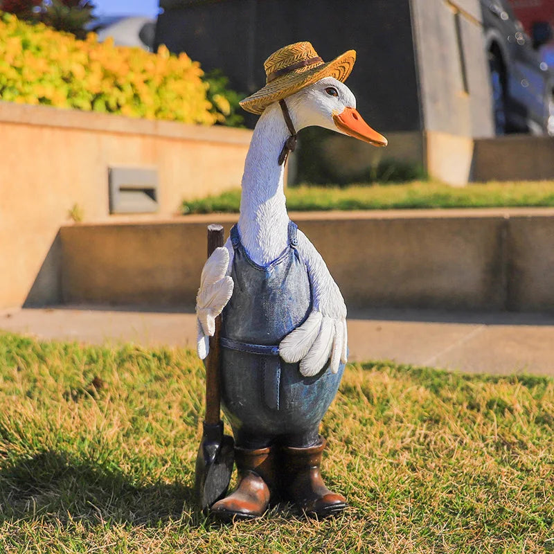 Home Accessories Garden Garden Decoration Ornament Creative Gifts Home Goods Animal Duck Resin Crafts Home Decorations