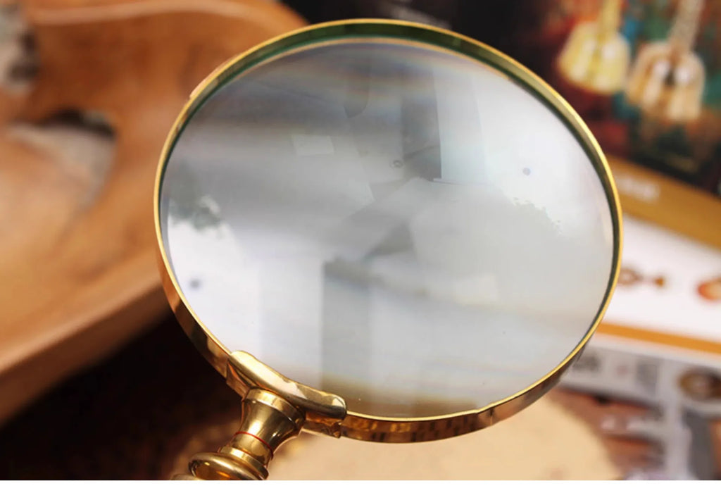 Household Goods, Retro Brass Horn Magnifying Glass, Sample Room, Soft Decoration, Props and Ornaments