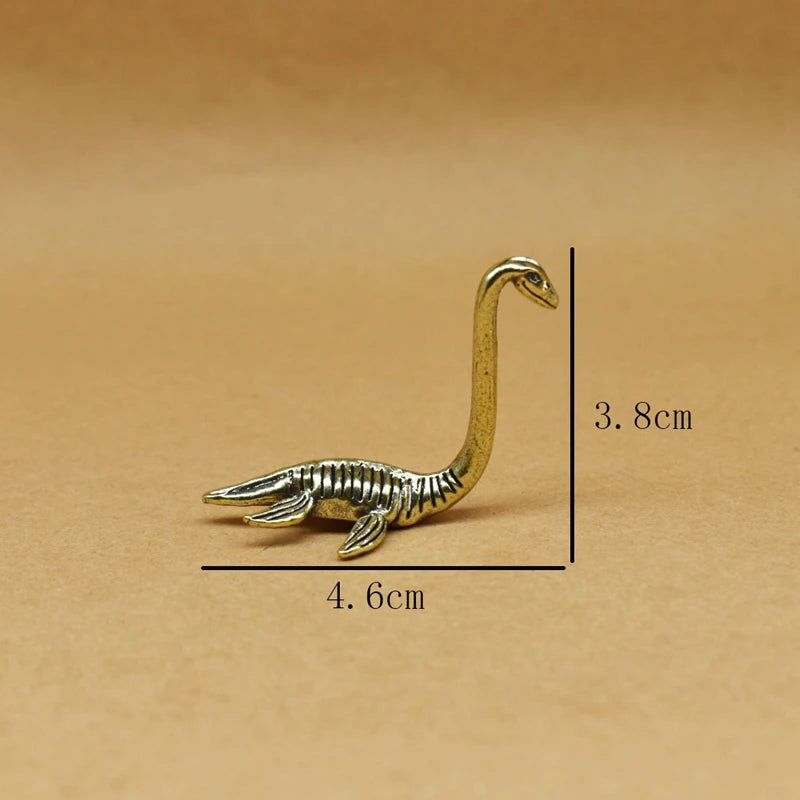 copper brass Creative Loch Ness Monster Metal Craftsman Decorative Ornaments Desktop Decoration Home Goods Miniature Models Gift