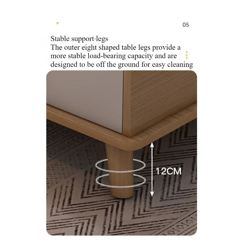 Coffee table living room household modern simple coffee table small apartment solid wood leg tea table tea table square