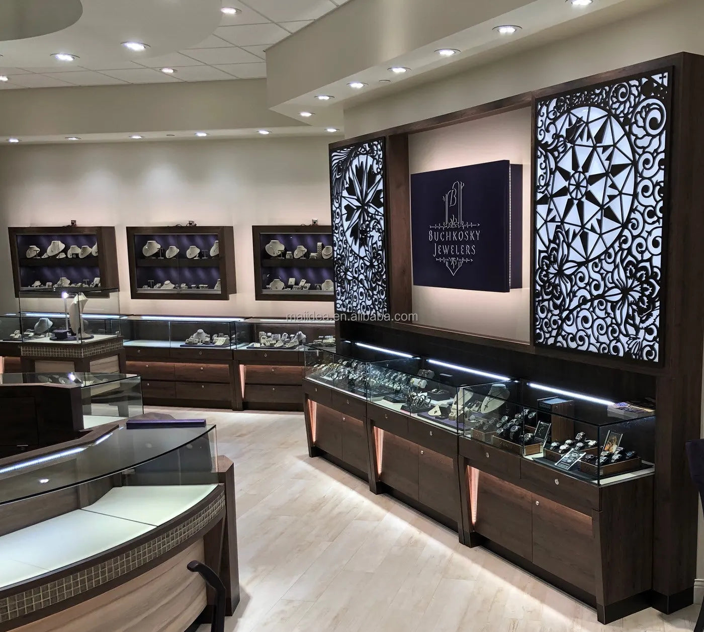 custom.Exquisite Jewelry Store Design Jewelry Shop Furniture Accessories Display Cabinets bar Counter Sale