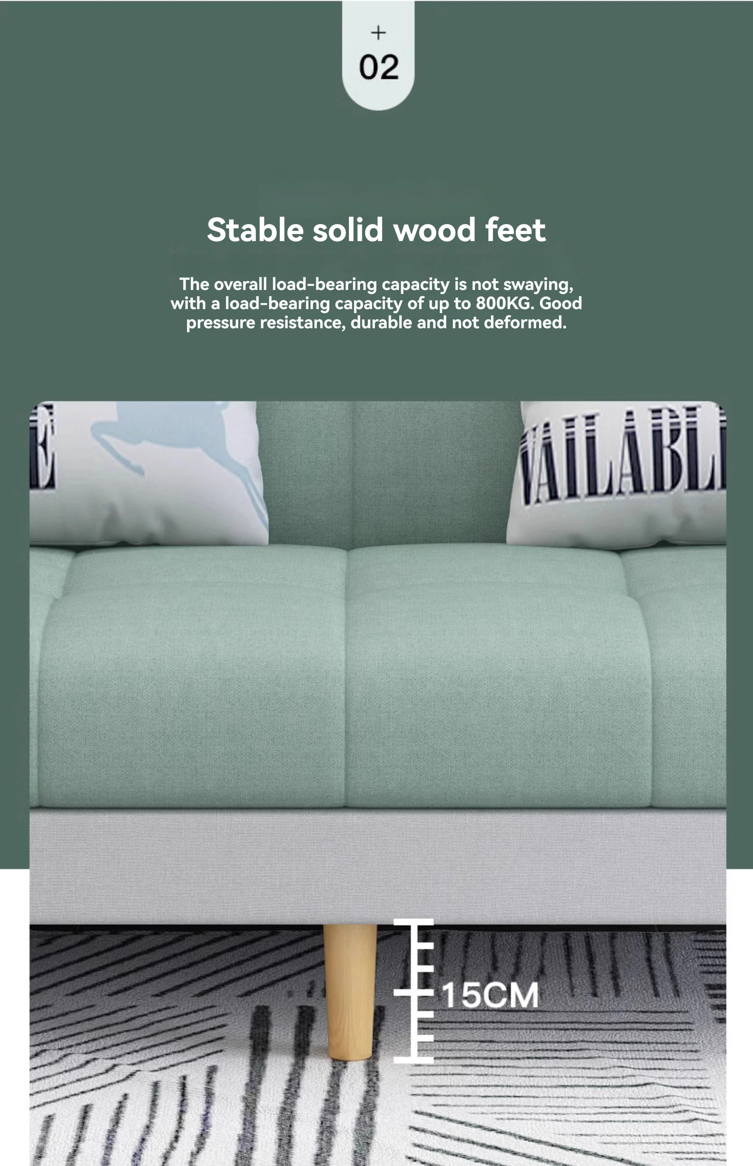 Stable Small Unit Sofa Bed, Foldable Dual-purpose Double Bed, Home Office Nap, Three Person Sofa, Leisure Fabric, Lazy Sofa