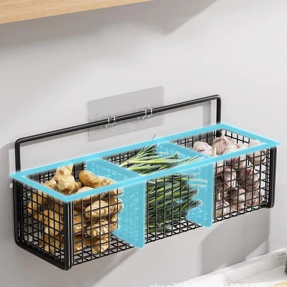 Kitchen Shelf Metal Storage Rack Wall-Mounted Multi-functional Bath Shampoo Organizer Home Goods Storage Shelves Organization