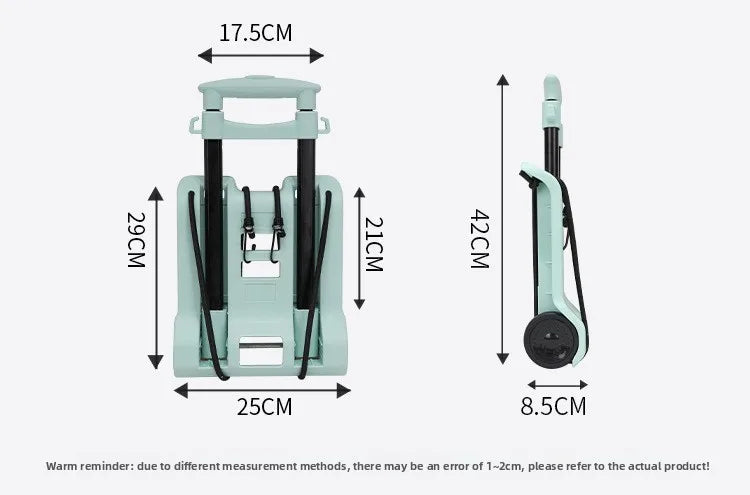 Exquisite Household small cart folding pull goods handling trailer shopping cart luggage trolley