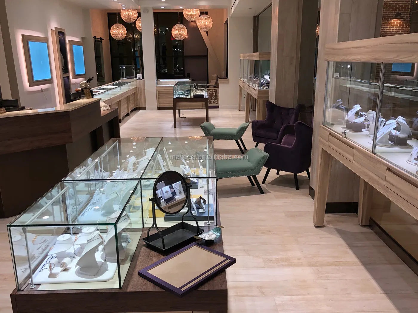 custom.Exquisite Jewelry Store Design Jewelry Shop Furniture Accessories Display Cabinets bar Counter Sale