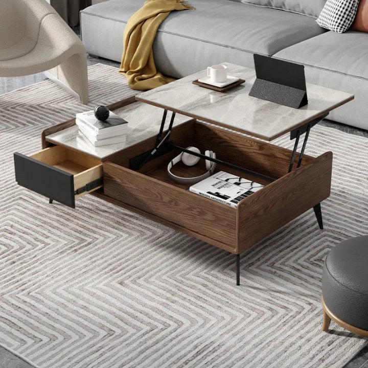 Modern Extendable Dining Table, Multi-functional Folding Wood Color ,Customizable Home Furniture ,Kitchen Table