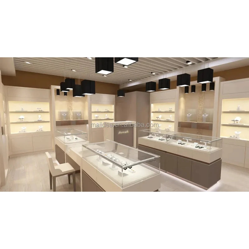 custom.Exquisite Jewelry Store Design Jewelry Shop Furniture Accessories Display Cabinets bar Counter Sale