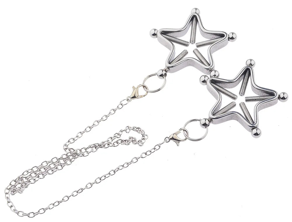 Stainless Steel Metal Clip Five Pointed Star Bell Clip Home Tool Men/women Clip Tool DIY Manual Home Goods