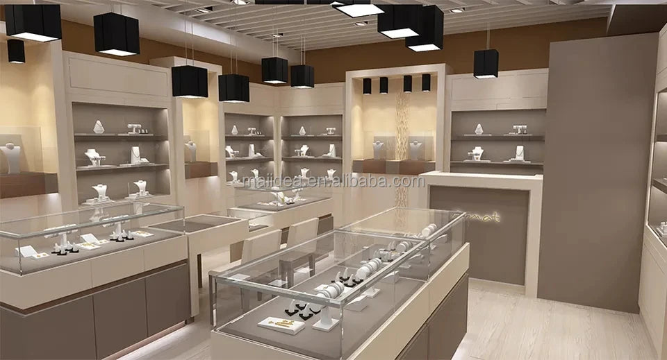 custom.Exquisite Jewelry Store Design Jewelry Shop Furniture Accessories Display Cabinets bar Counter Sale
