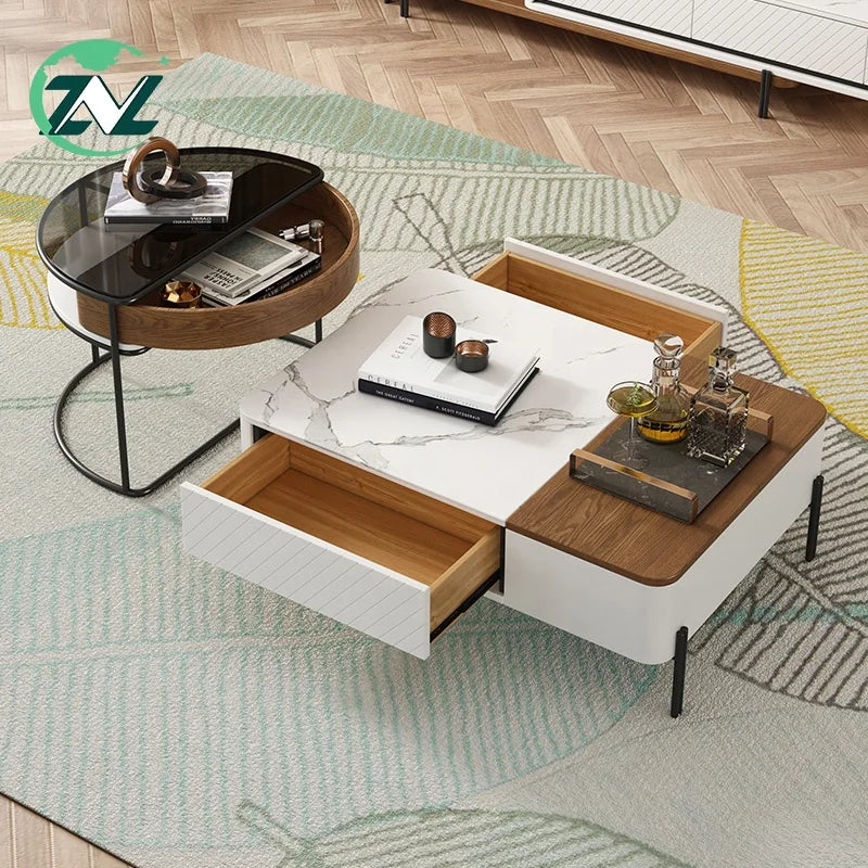 Modern Extendable Dining Table, Multi-functional Folding Wood Color ,Customizable Home Furniture ,Kitchen Table