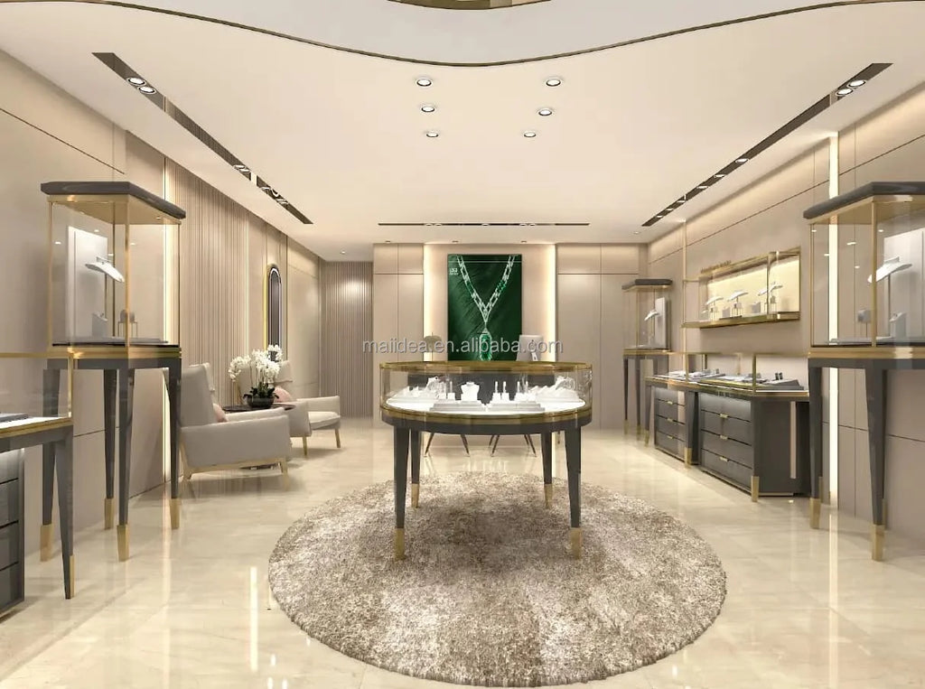 custom.Exquisite Jewelry Store Design Jewelry Shop Furniture Accessories Display Cabinets bar Counter Sale