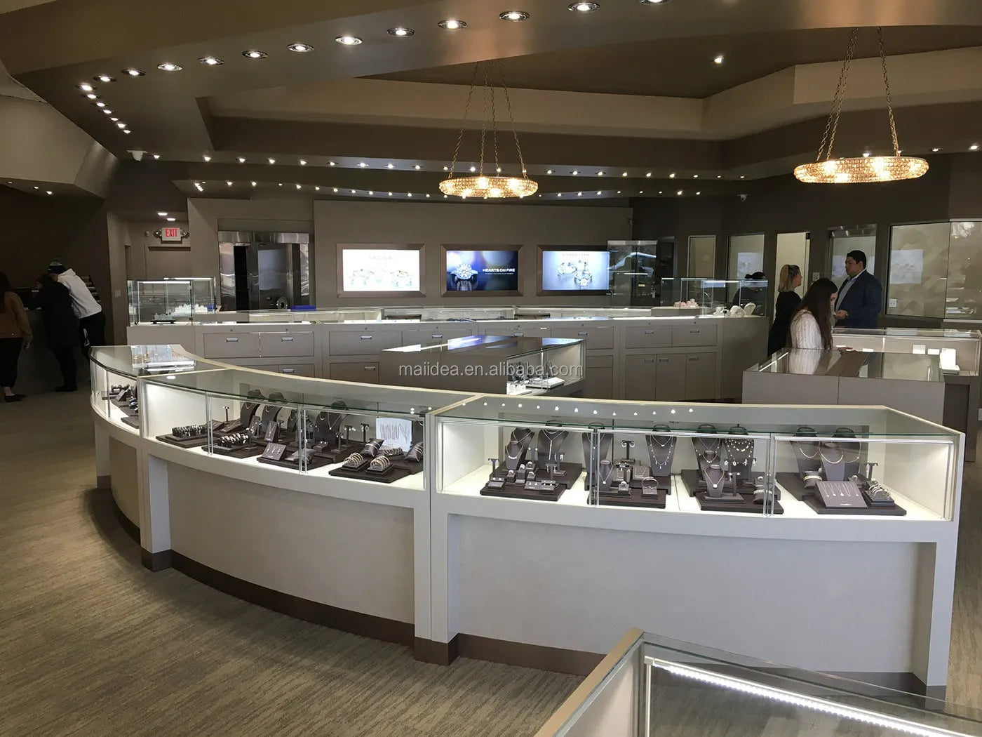 custom.Exquisite Jewelry Store Design Jewelry Shop Furniture Accessories Display Cabinets bar Counter Sale
