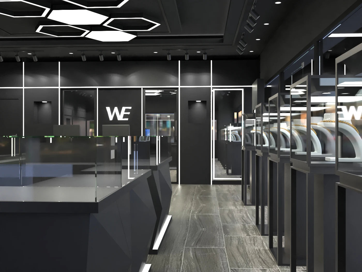 custom.Exquisite Jewelry Store Design Jewelry Shop Furniture Accessories Display Cabinets bar Counter Sale