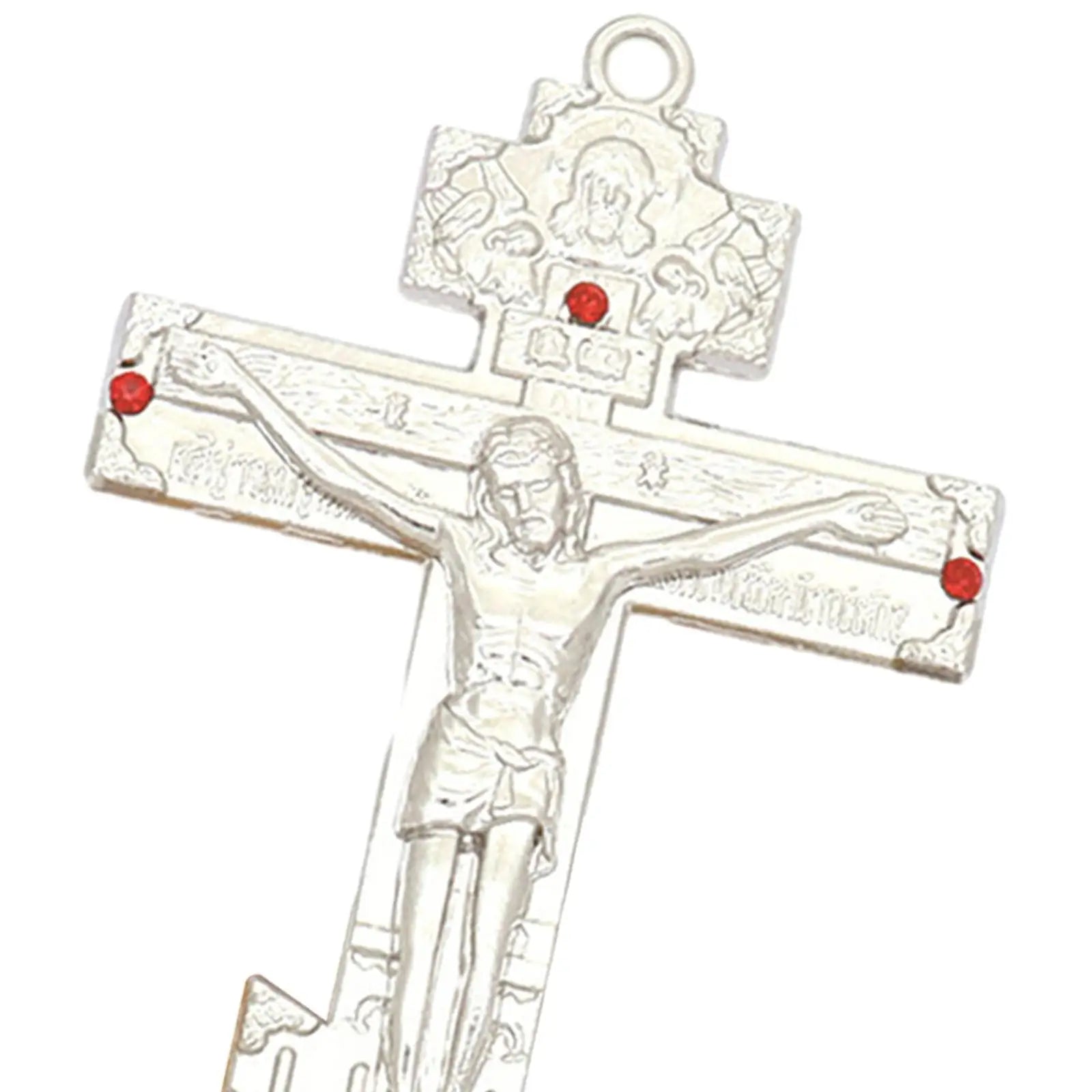 Jesus Cross for Desk Metal with Base Tabletop Ornaments Christian Home Goods Prayer Utensils Table Top Crucifix Cross Catholic