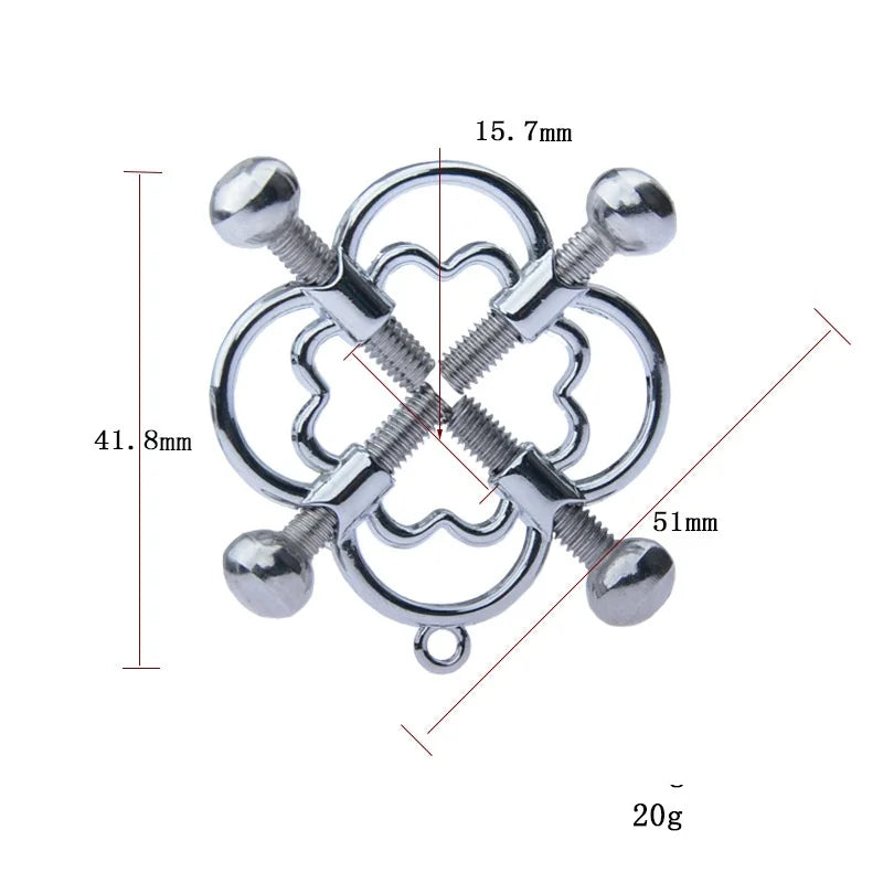 Stainless Steel Metal Clip Five Pointed Star Bell Clip Home Tool Men/women Clip Tool DIY Manual Home Goods
