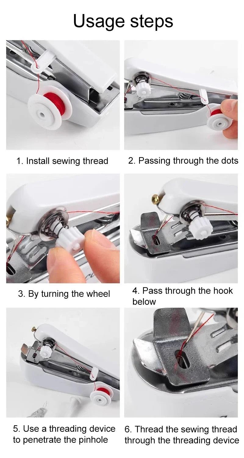 Portable Outdoor Sewing Machine, Travel Simple Equipment for Repair of Clothing, Home Goods and Manual Sewing Tools
