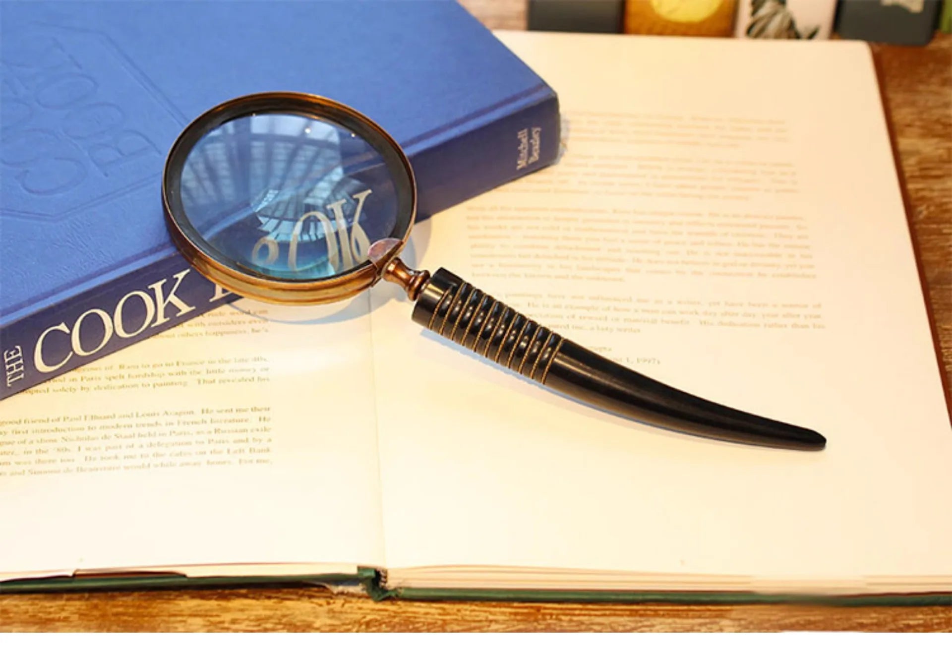 Household Goods, Retro Brass Horn Magnifying Glass, Sample Room, Soft Decoration, Props and Ornaments