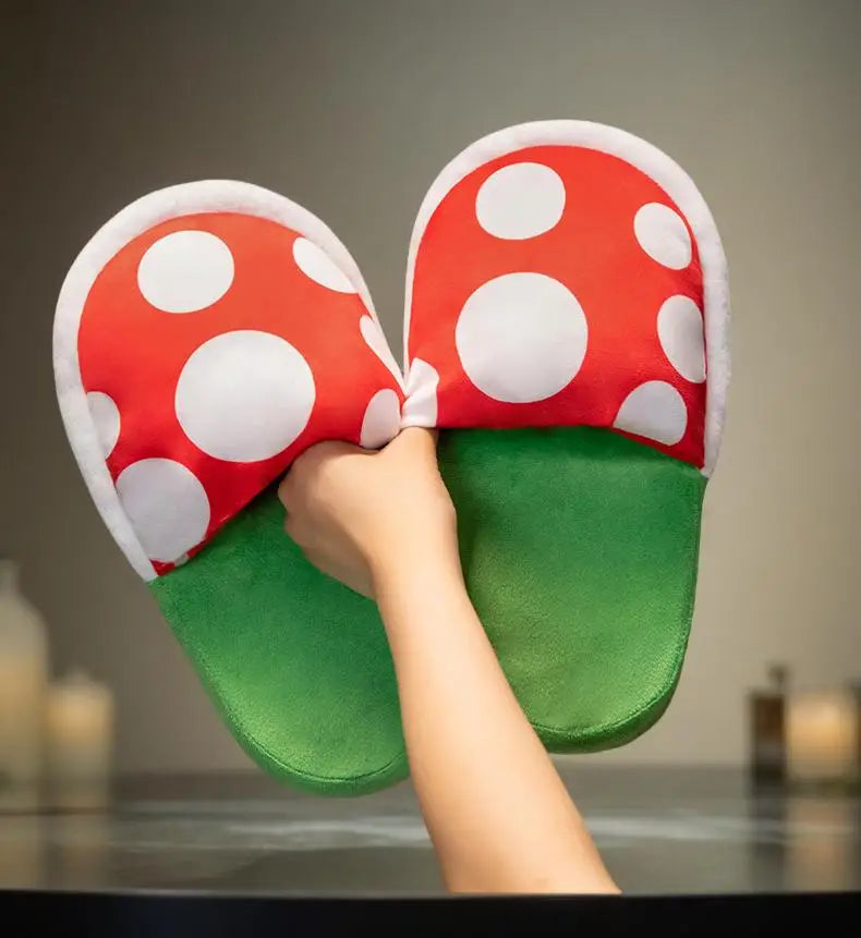 A Pair of Quirky and Fun Warm Home Slippers with Storage Box, a Fun Wearable Gift