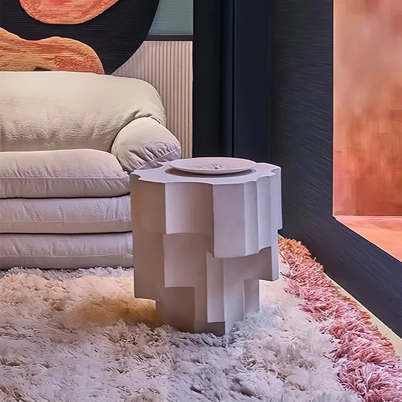 Designer creative fiberglass edge sofa living room corner art outdoor special-shaped model room irregular