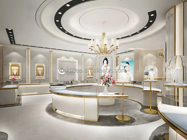 custom.Exquisite Jewelry Store Design Jewelry Shop Furniture Accessories Display Cabinets bar Counter Sale