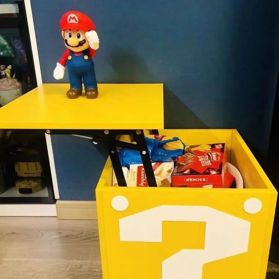 Creative Question Mark Storage Box Coffee Table Small Table Children's Toys Snack Storage Box Storage Rack Bedside Table