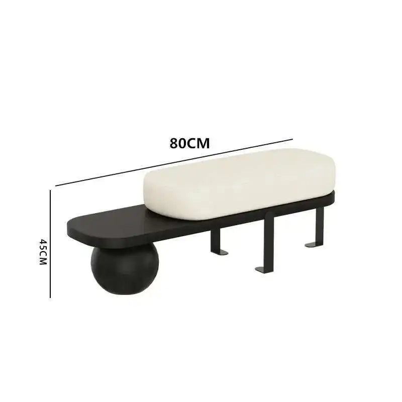 Modern Creative Ottomans Solid Wood Bench Living Room Furniture Home Door Shoe Change Stool Entrance Bedroom Bedside Pouf Stools