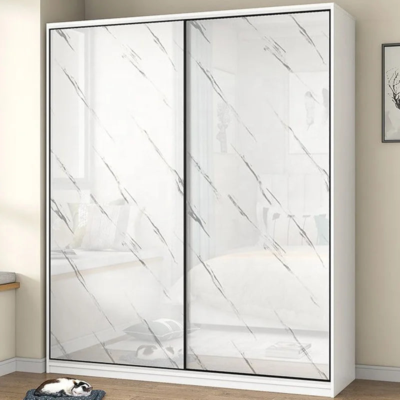 Modern Cheap Closet Clothes MDF Small Size Corner Simple Design Bedroom Furniture Wardrobes with Large Storage