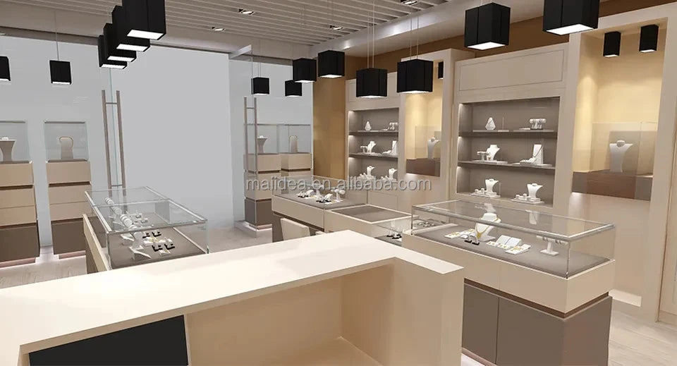 custom.Exquisite Jewelry Store Design Jewelry Shop Furniture Accessories Display Cabinets bar Counter Sale