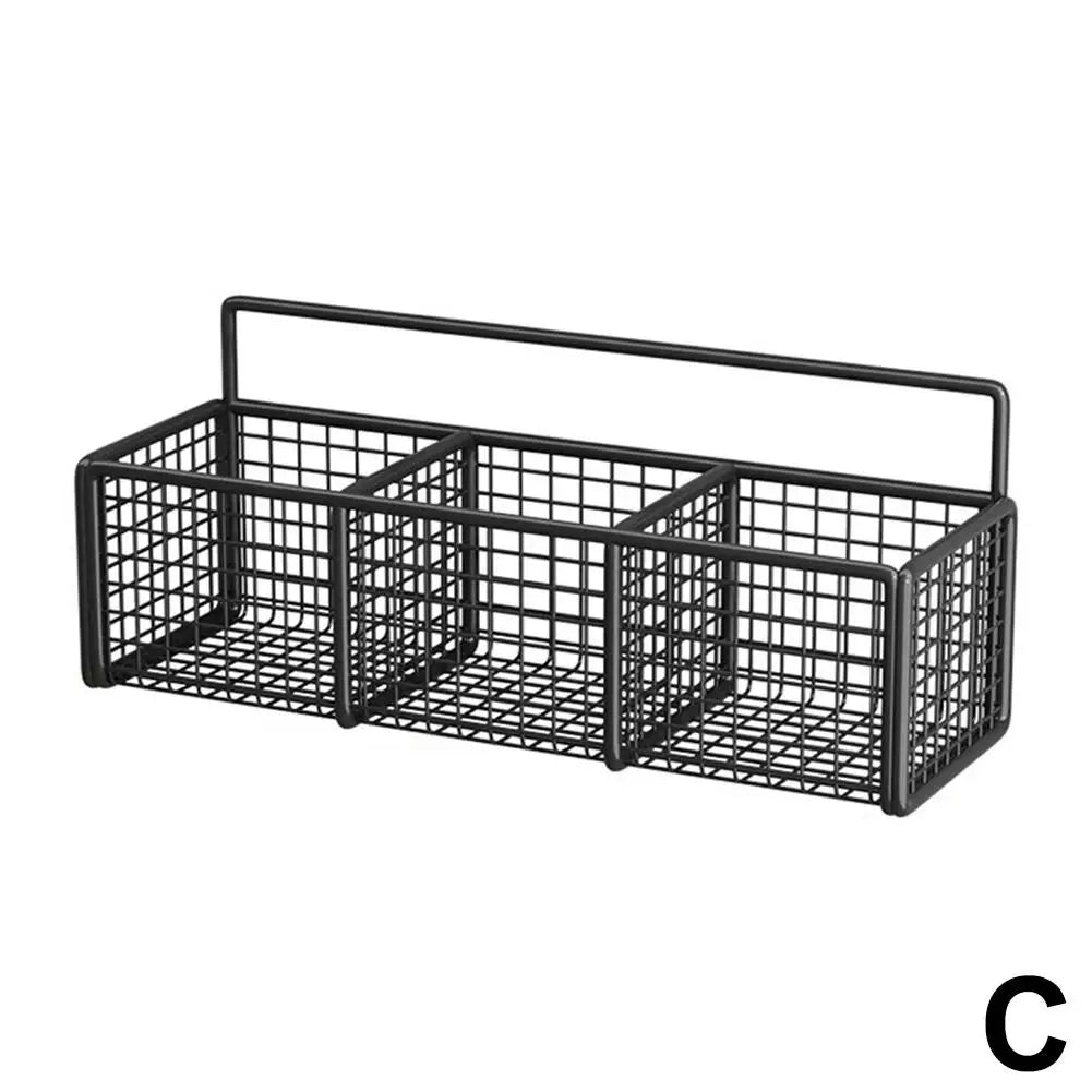 Kitchen Shelf Metal Storage Rack Wall-Mounted Multi-functional Bath Shampoo Organizer Home Goods Storage Shelves Organization