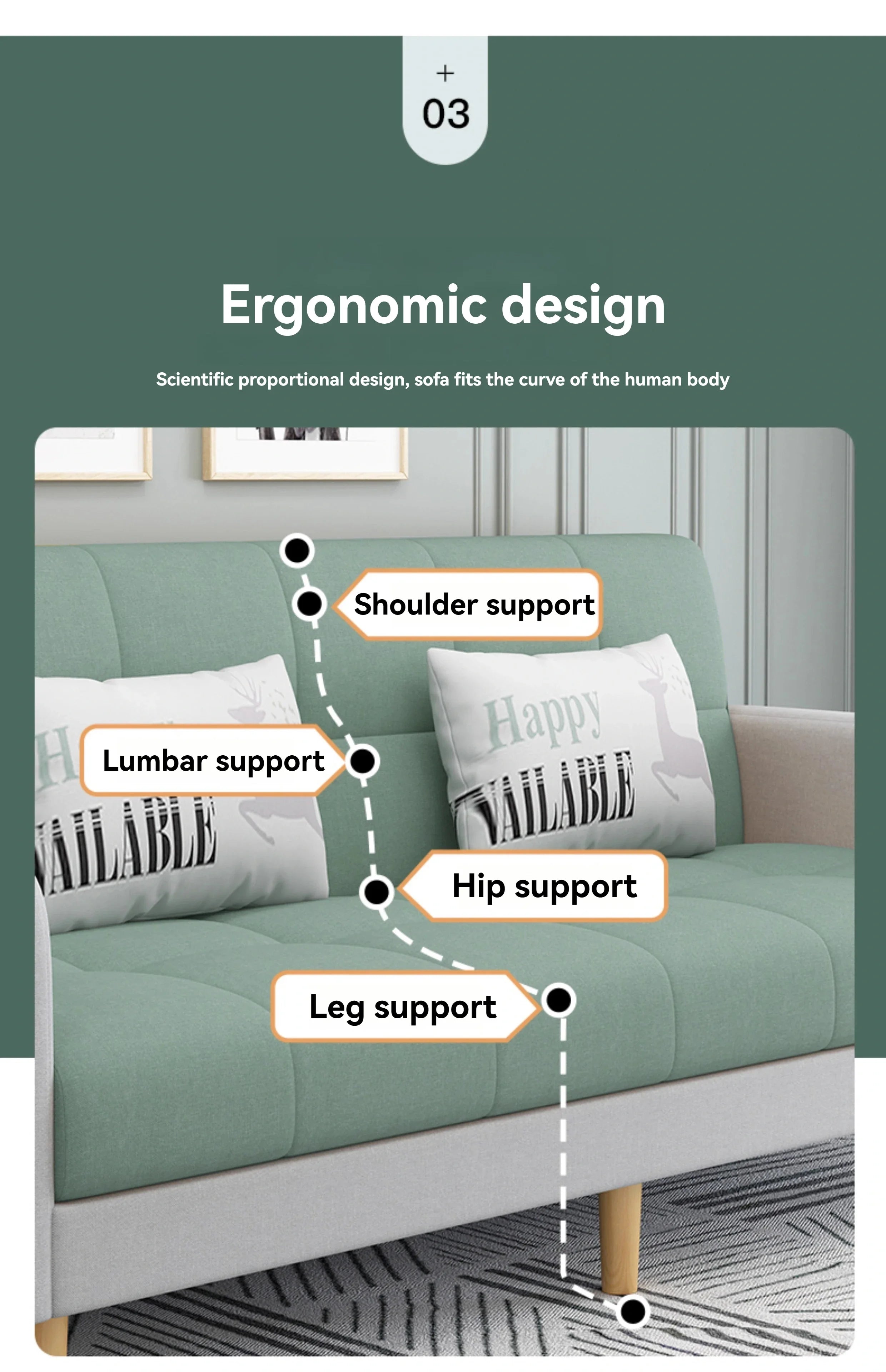 Stable Small Unit Sofa Bed, Foldable Dual-purpose Double Bed, Home Office Nap, Three Person Sofa, Leisure Fabric, Lazy Sofa