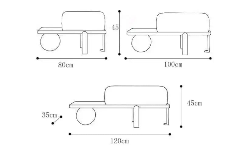 Modern Creative Ottomans Solid Wood Bench Living Room Furniture Home Door Shoe Change Stool Entrance Bedroom Bedside Pouf Stools