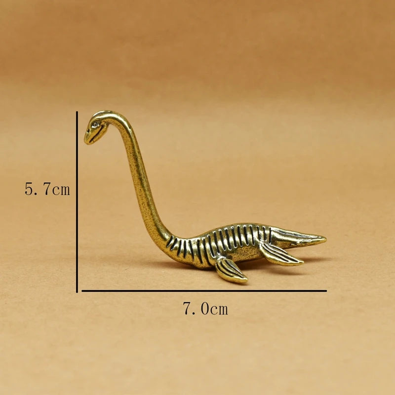 copper brass Creative Loch Ness Monster Metal Craftsman Decorative Ornaments Desktop Decoration Home Goods Miniature Models Gift