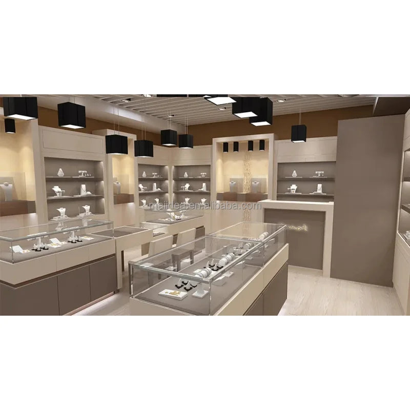 custom.Exquisite Jewelry Store Design Jewelry Shop Furniture Accessories Display Cabinets bar Counter Sale