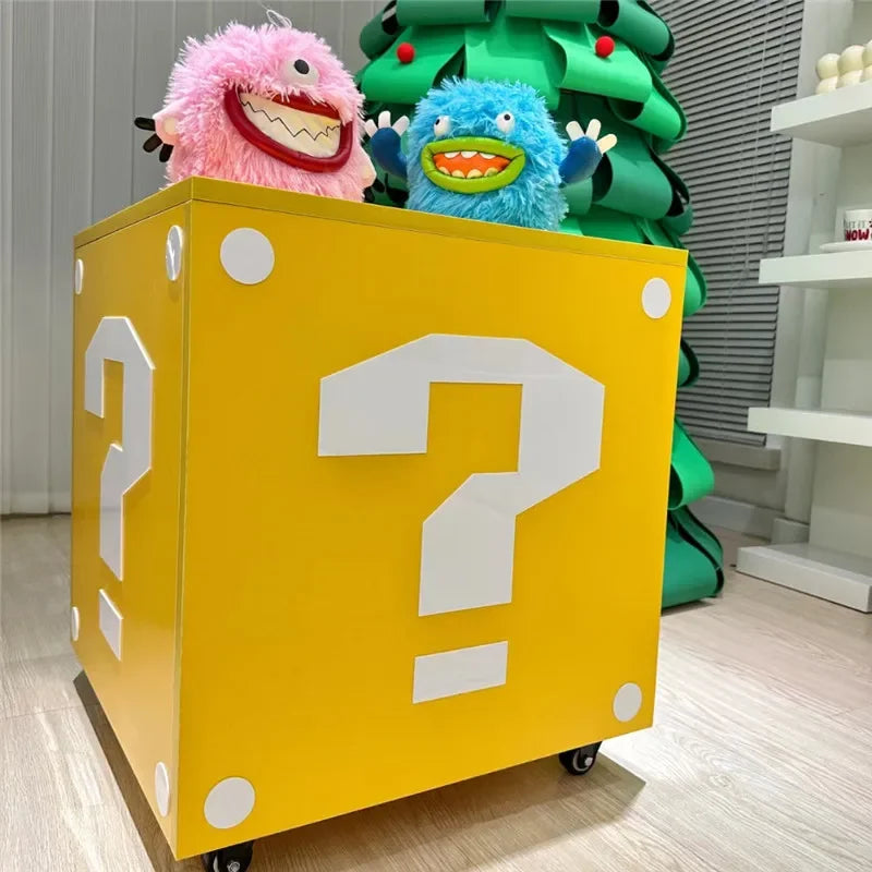 Creative Question Mark Storage Box Coffee Table Small Table Children's Toys Snack Storage Box Storage Rack Bedside Table