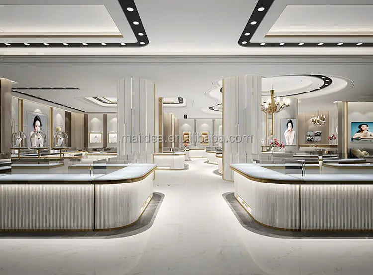 custom.Exquisite Jewelry Store Design Jewelry Shop Furniture Accessories Display Cabinets bar Counter Sale